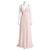 Jenny Packham Bridesmaids Lux Chiffon Maxi-Kleid mit Perlenträgern Pink