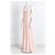 Jenny Packham Bridesmaids Lux Chiffon Maxi-Kleid mit Perlenträgern Pink - Ansicht 2