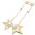 Pendientes de perlas TASAKI Comet Plus K18 K18YG Yellow Gold Dorado - vista 2