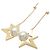 Pendientes de perlas TASAKI Comet Plus K18 K18YG Yellow Gold Dorado - vista 3