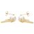 Pendientes de perlas TASAKI Comet Plus K18 K18YG Yellow Gold Dorado - vista 4