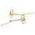 Pendientes de perlas TASAKI Comet Plus K18 K18YG Yellow Gold Dorado - vista 5