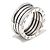 Bulgari B.Zero1 3-Band Ring Weißgold 750/18K Gr. 56 Massiv mit Box & OVP