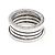 Bulgari B.Zero1 3-Band Ring Weißgold 750/18K Gr. 56 Massiv mit Box & OVP - Ansicht 2