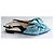 Bow Prada Bailarinas Slingback Azul Metálico - vista 2