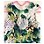 Dolce & Gabbana Mädchen Kleid mit Blumenprint Grün - Ansicht 2