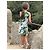 Dolce & Gabbana Mädchen Kleid mit Blumenprint Grün - Ansicht 9