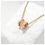 Bulgari B.Zero1 Collana Oro Rosa 750/18K Diamanti Pavé Pendente Collier 42 cm D'oro - vista 2