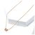 Bulgari B.Zero1 Collana Oro Rosa 750/18K Diamanti Pavé Pendente Collier 42 cm D'oro - vista 3