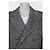 Balmain Men's Wool Blend Printed Overcoat Long Coat IT 56 3XL Pre-owned - view 4