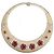 Collana Girocollo Dolce & Gabbana Rose e Cristalli Rosso D'oro