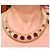 Collana Girocollo Dolce & Gabbana Rose e Cristalli Rosso D'oro - vista 2