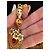 Brincos pendentes Dolce & Gabbana Devotion Coração Sagrado Vermelho Dourado - vista 6