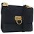 Salvatore Ferragamo Gancini Flap Suede Blu navy