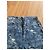 Kenzo Jeans mit Hokusai-Wellen-Print Weiß Blau - Ansicht 6