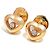 Chopard Happy Diamonds Pendientes Yellow Gold 750/18K Corazón Diamantes Full Set Dorado