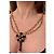 Collana Dolce & Gabbana con pendente a fiore e cristalli Nero D'oro - vista 10