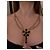 Collana Dolce & Gabbana con pendente a fiore e cristalli Nero D'oro - vista 11
