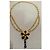 Collana Dolce & Gabbana con pendente a fiore e cristalli Nero D'oro - vista 13