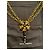 Collana Dolce & Gabbana con pendente a fiore e cristalli Nero D'oro - vista 4