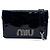 Miu Miu My Logo Chain Patent Schwarz