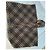 Capa Burberry Check em lã Preto Caqui - vista 2