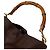 Bolsa Hobo Gucci Bamboo de couro castanho Marrom - vista 2