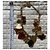 Collana Yves Saint Laurent Gioco di Carte Multicolore Rosso Verde Arancione Gold hardware - vista 13