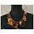 Collana Yves Saint Laurent Gioco di Carte Multicolore Rosso Verde Arancione Gold hardware - vista 2