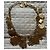 Collana Yves Saint Laurent Gioco di Carte Multicolore Rosso Verde Arancione Gold hardware - vista 6