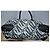Bolsa Versus by Versace Monograma e Couro Preto Branco Cinza - vista 6