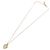 Christian Dior Logo Heart Pendant Metal Golden - view 2