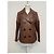 Chaqueta de cuero cognac de doble botonadura Weekend Max Mara Coñac - vista 6