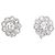 Autre Marque Pendientes de oro blanco, platino y diamantes.