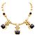 Autre Marque Collana in oro giallo, ematite pain de sucre, rubini e diamanti.