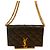 Autre Marque Saint Laurent Becky Chain Quilted Leather Negro