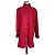 Autre Marque Vera Pelle Abrigo de cuero rojo Roja