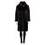 Autre Marque Cappotto Amato Black Straight Cut IT 40 S