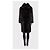 Autre Marque Cappotto Amato Black Straight Cut IT 40 S - vista 3