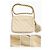 Chanel Bolso Camera Bag en Piel de Cordero Acolchada Beige - vista 2