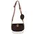 Louis Vuitton Borsa a tracolla Multi Pochette Accessoire in canvas Monogram Rosa Marrone