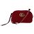 Gucci Bolso de hombro GG Marmont Small Matelassé en terciopelo rojo Roja - vista 7