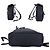 Bag Bugs Fendi Zaino e borsa a tracolla Monster Bugs Eyes in nylon nero con rifiniture in pelliccia - vista 4