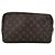 Louis Vuitton Borsa a Clutch Vintage Brown Monogram Canvas Trousse Toilette 28 Marrone - vista 3