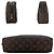 Louis Vuitton Borsa a Clutch Vintage Brown Monogram Canvas Trousse Toilette 28 Marrone - vista 4