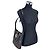 Gucci Sac à épaule Vintage en cuir noir avec motif GG entrelacé et sangle Web - vue 7