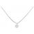 Autre Marque Pt850 Diamantenhalskette Silber