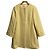 Autre Marque M-Premier Super100’s Wool Collarless Coat Yellow