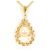 Autre Marque Colar de pérolas Au750 Dourado