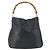 GUCCI Bamboo Shoulder Bag Leather 2way Black Gold 001 3754 1639 - vista 2